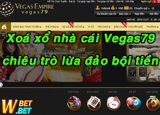 phốt Vegas79 Lừa đảo