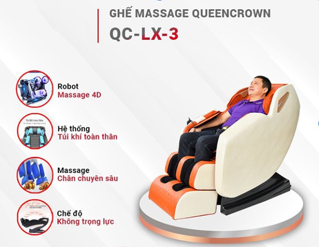 ghế massage nữ hoàng vương miện qc lx3
