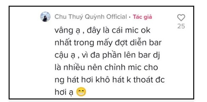 Chu Thúy Quỳnh phản hồi lại